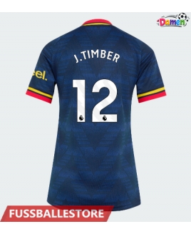 Günstige Arsenal Jurrien Timber #12 Auswärtstrikot Damen 2026-27 Kurzarm